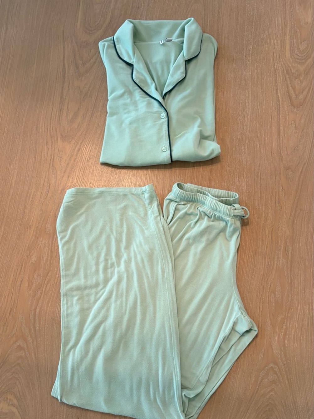 Nordstrom Moonlight Eco Pajama Set Green Gossamer - XXS - Picture 7 of 8